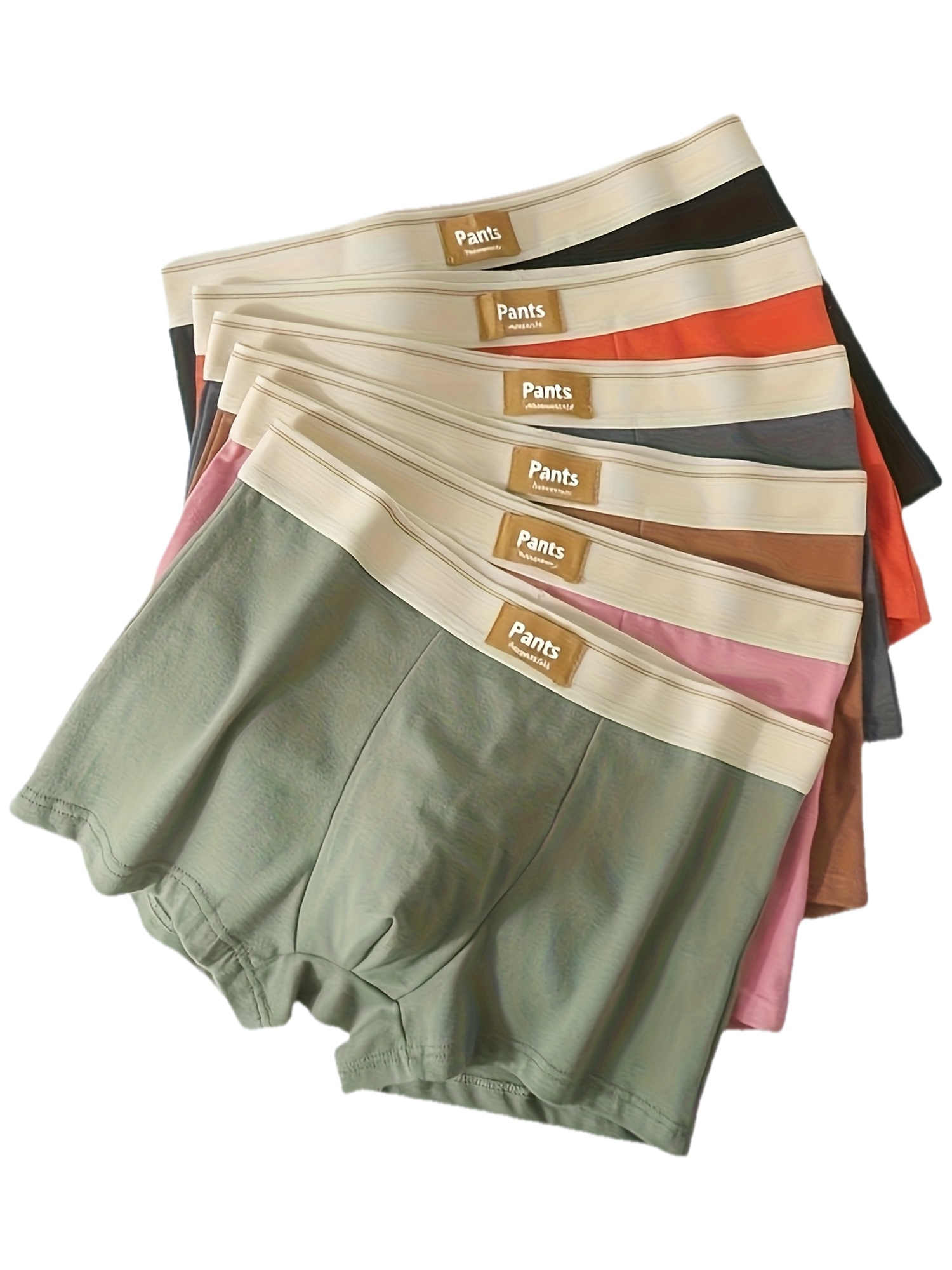 Men 93% Polyester 7% Spandex Boxer Briefs | Breathable Stretch Knitted Casual Underwear OEM Supplier -