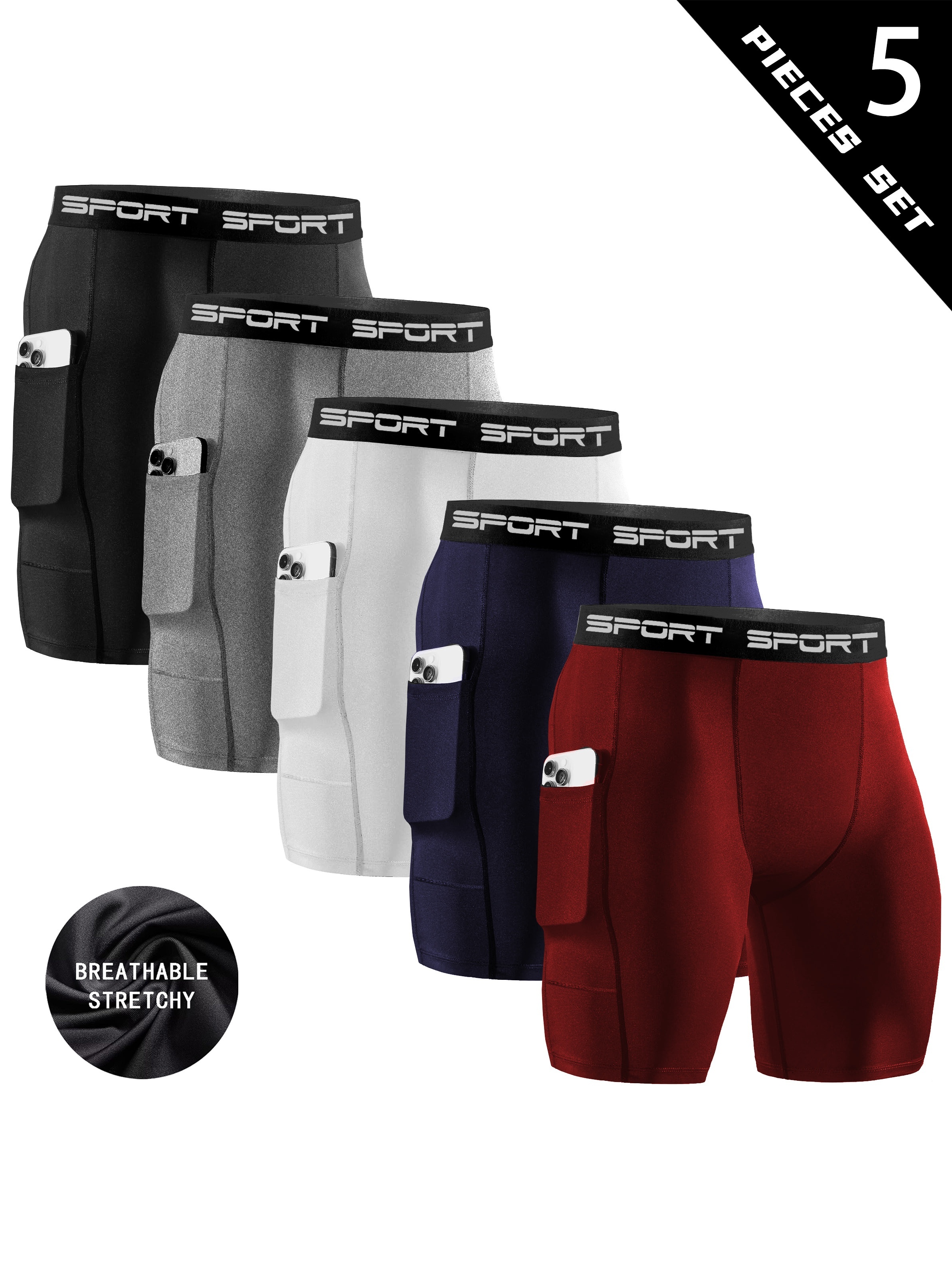 Men 2-in-1 Gym Shorts with Compression Liner Quick Dry Training Running Shorts | Self-Owned Factory OEM B2B Cross-Border Supplier