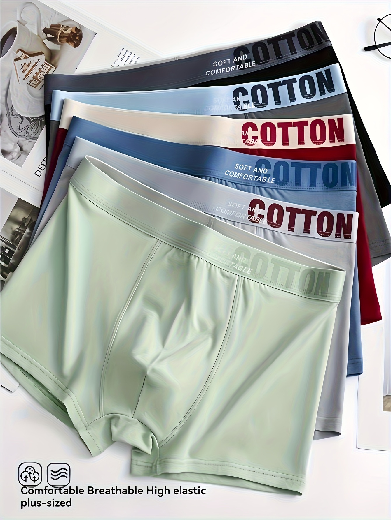 Men 95% Cotton 5% Spandex Briefs 3-Pack | Plus Size Breathable Underwear OEM Manufacturer
