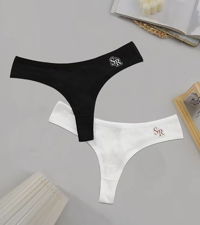 Women Thong Underwear Breathable Cotton Fitness Panties -