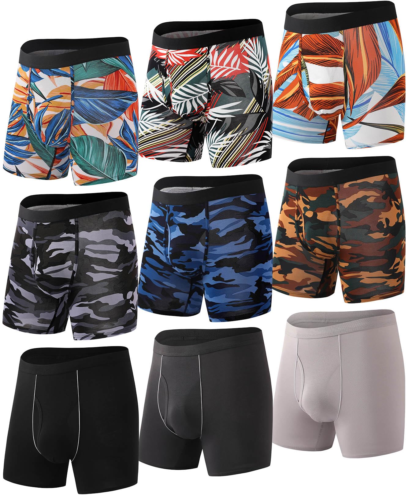 Men's Coolzone Boxer Briefs Moisture Wicking Breathable Multi-Pack Assorted Colors