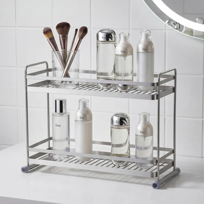 Stainless Steel Two-Tier Storage Rack