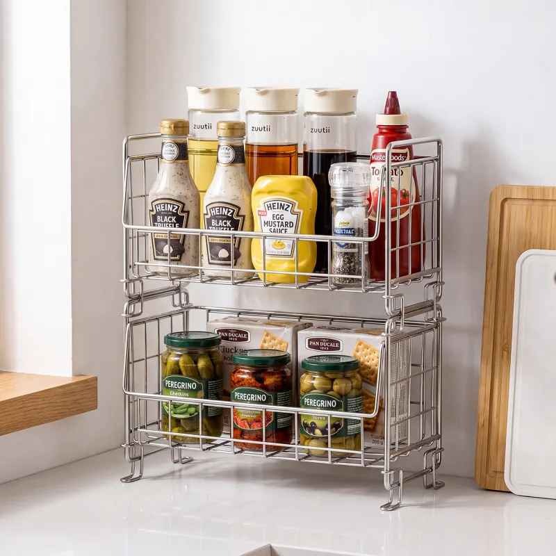 Stainless Steel Stackable Storage Basket