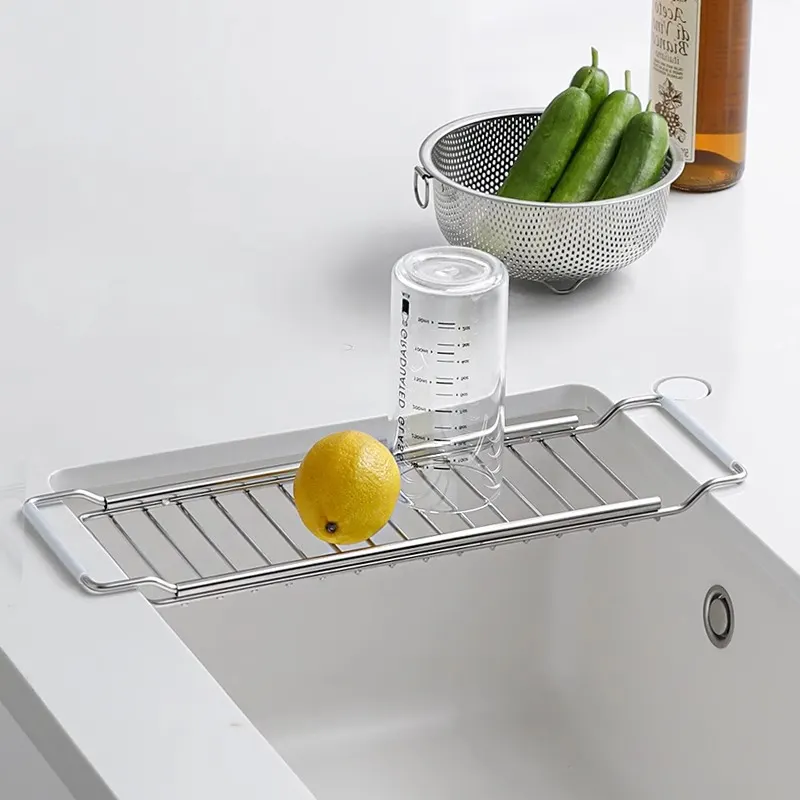 Expandable Stainless Steel Dish Draining Rack